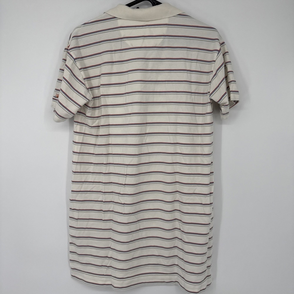 Faherty Sunwashed Striped Pique Polo Dress Medium Beach Resort Tennis Golf - Picture 4 of 8